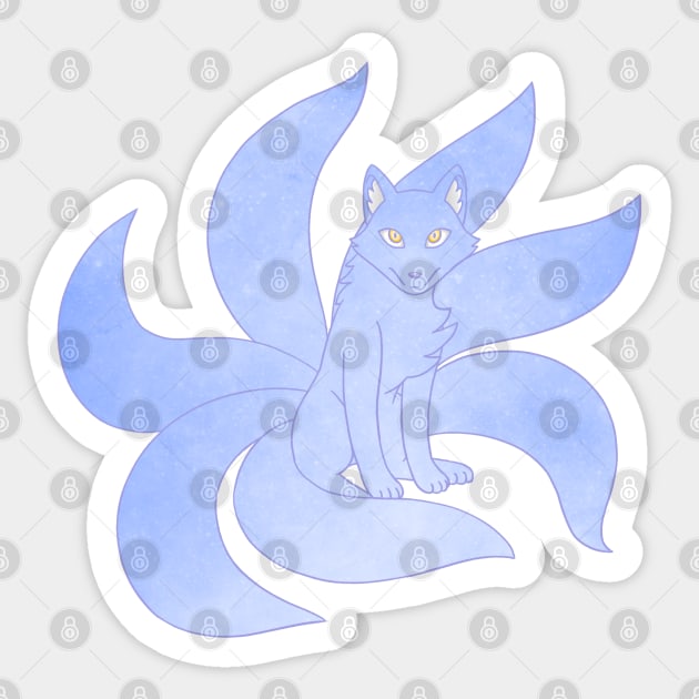 Celestial Kitsune Sticker by Firestorm Fox